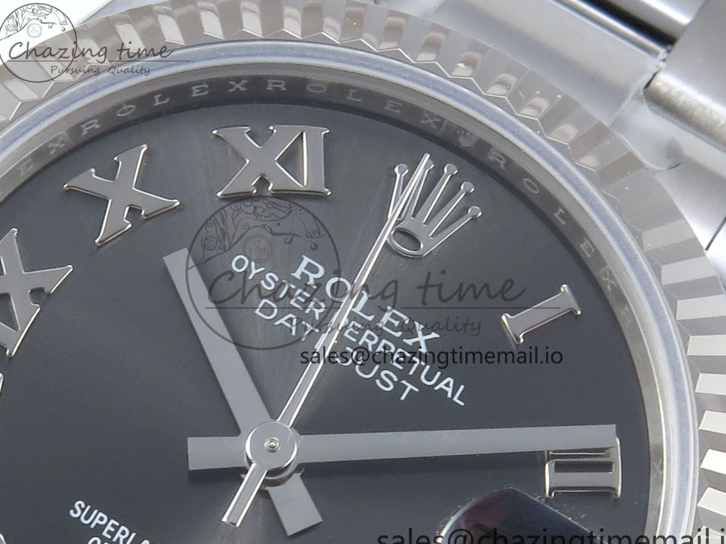 MiroTime 0518 EasyMatch DateJust 31 278274 ARF 1:1 Best Edition 904L Steel Gray Roman Diamonds Dial on SS Oyster Bracelet ETA 550